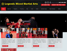 Tablet Screenshot of legendsmma.net