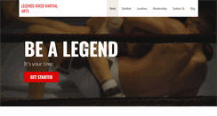 Desktop Screenshot of legendsmma.com